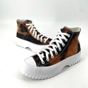 Converse Chuck Taylor All Star Lugged 2.0 High Black Bleached Tie Dye Sneaker